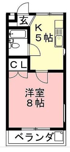 メゾン エイシン(1K/3階)の間取り写真