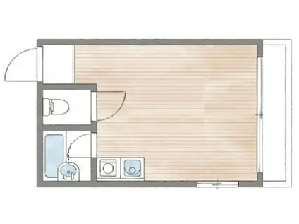 エール8(ワンルーム/2階)の間取り写真