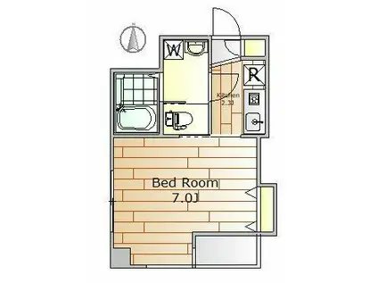 APTANNO(1K/3階)の間取り写真