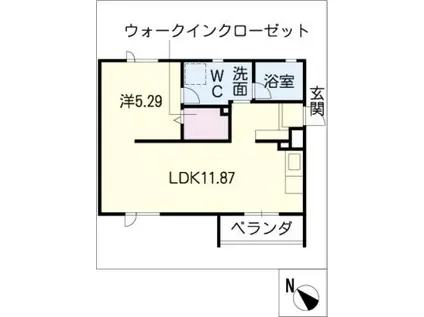 10SANTA(1LDK/1階)の間取り写真