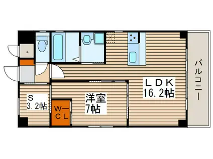 エスワンコート瑞穂(1SLDK/5階)の間取り写真