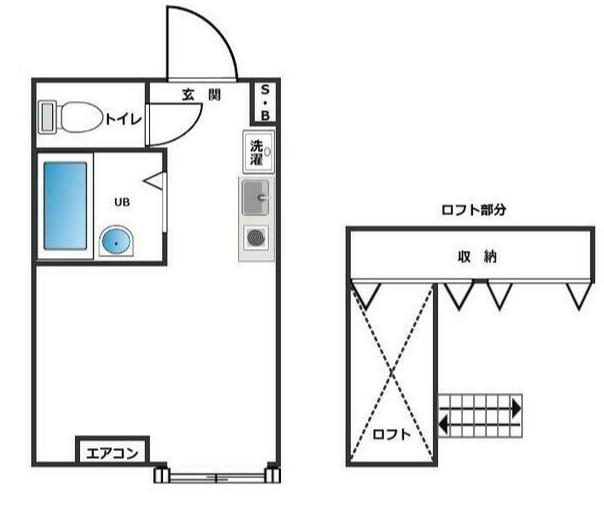 メゾン オランジュ(1K/2階)の間取り写真