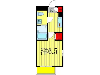 リブリ・イーストヒル NII(1K/3階)の間取り写真