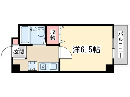 北梅田サニーアパートメント(1K/5階)の間取り写真