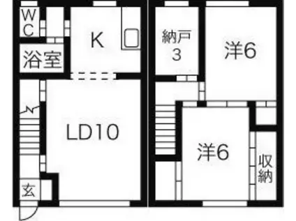 シティプラザ14(2SLDK/1階)の間取り写真