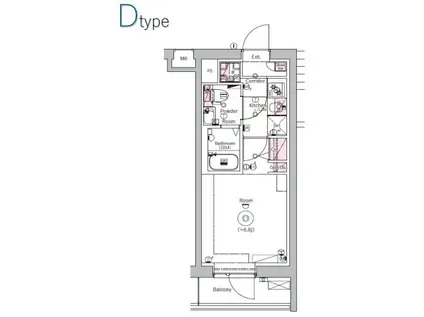 SYNEX横濱新町(1K/9階)の間取り写真