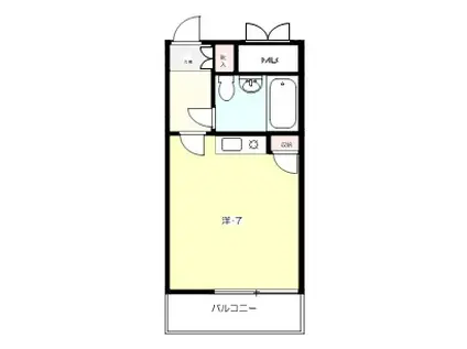 常盤台ダイカンプラザシティ(ワンルーム/5階)の間取り写真