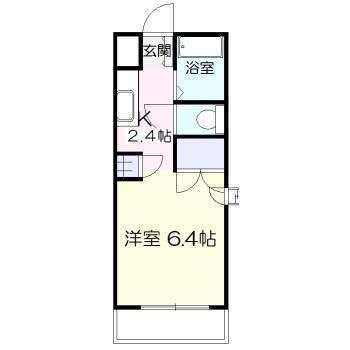 LUXYマンション(ワンルーム/3階)の間取り写真