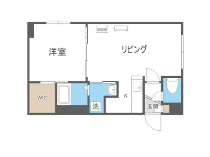 イル・フィオーレ(1LDK/2階)の間取り写真