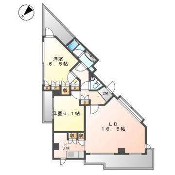 NS21やごと(2LDK/5階)の間取り写真