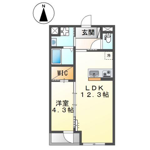 SHIZUKA BLDG(1LDK/2階)の間取り写真