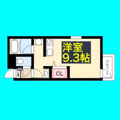 SUCCESSVI(ワンルーム/2階)の間取り写真