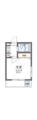 レオパレス相模原第1(1K/2階)の間取り写真