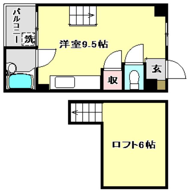 ノースリバーI(ワンルーム/5階)の間取り写真