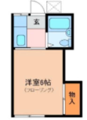 さわやかハイツ(1K/1階)の間取り写真