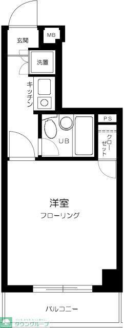 フェニックス明大前(1K/5階)の間取り写真