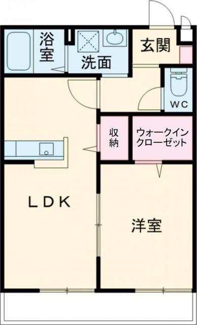 FAMZ HATTORI(1LDK/2階)の間取り写真