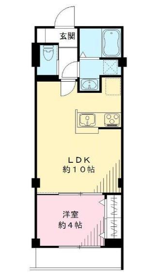 セント エバリュード スクエア(1LDK/1階)の間取り写真