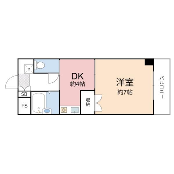 楠青山ビル別館(2K/3階)の間取り写真