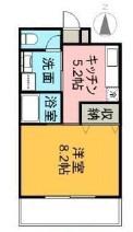 ビュー倉敷(1K/5階)の間取り写真