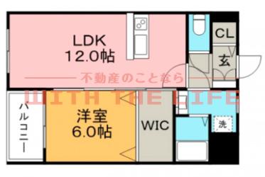 アレイII(1LDK/3階)の間取り写真