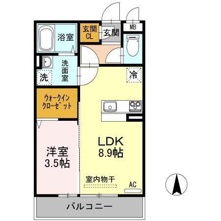 アルトベージョ(1LDK/3階)の間取り写真