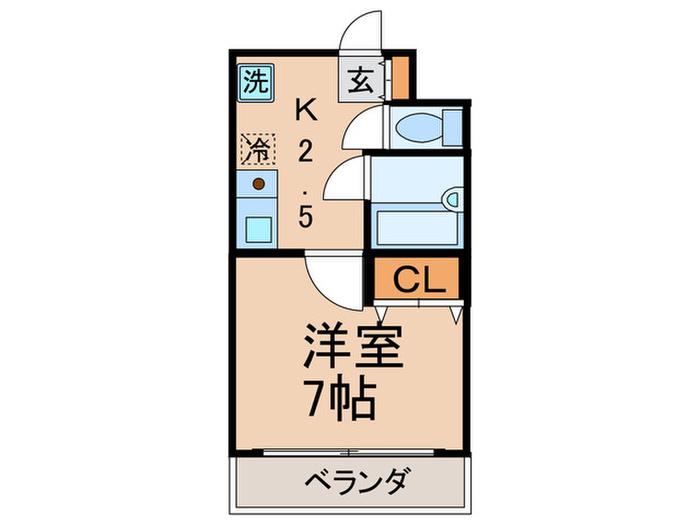 カメリア新目白(1K/3階)の間取り写真