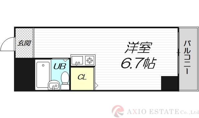 シティライフ8(ワンルーム/3階)の間取り写真