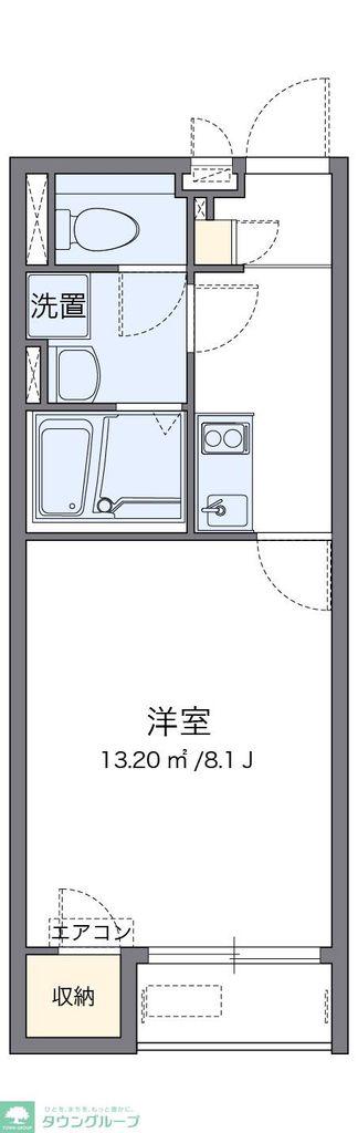 クレイノドラジェ(1K/1階)の間取り写真