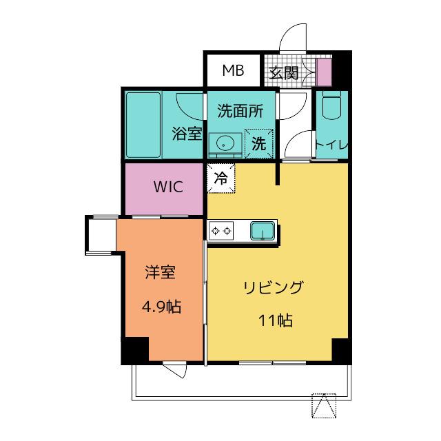 PROMINENT KUWANA(1LDK/3階)の間取り写真