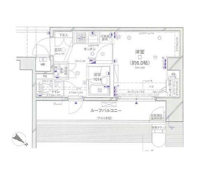 パレステュディオ神田イースト(1K/8階)の間取り写真