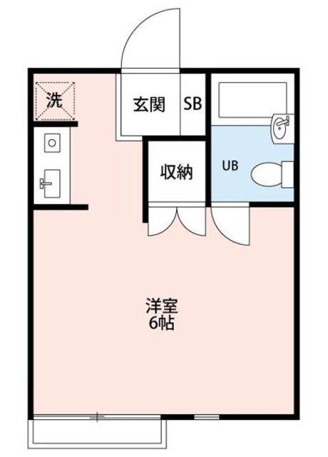 メゾン泉水(1K/1階)の間取り写真