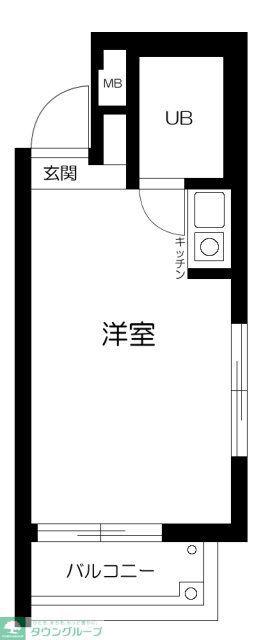 メゾンドパロア(ワンルーム/4階)の間取り写真