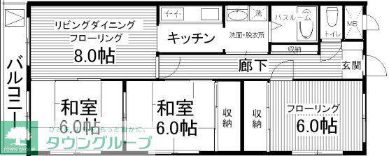 IL MESSAGGIO(3LDK/2階)の間取り写真
