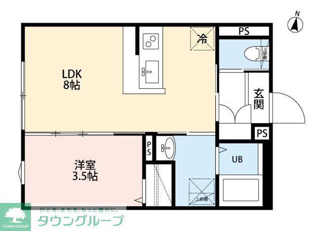 SIZZLE 03(1LDK/2階)の間取り写真