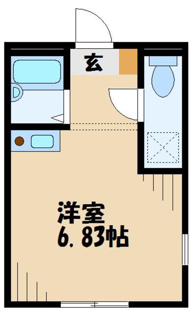 KURA NAKANOSHIMA(ワンルーム/1階)の間取り写真