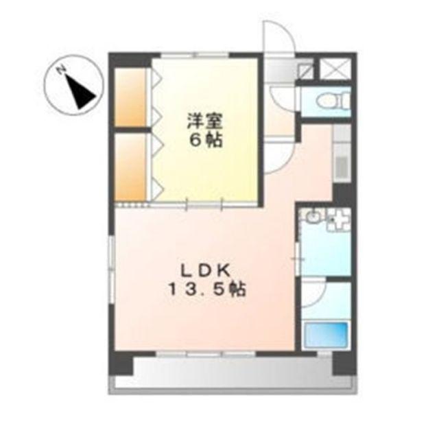 ヴィレッジWILL(1LDK/2階)の間取り写真