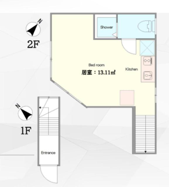 GRANDEGGS渋谷本町(ワンルーム/1階)の間取り写真