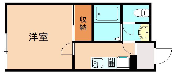 レオネクストコージーハウス赤坂(1K/4階)の間取り写真