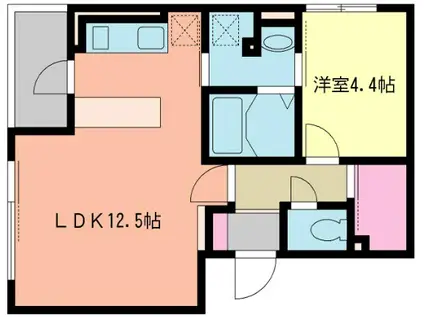 バニアンガーデン押上(1LDK/5階)の間取り写真