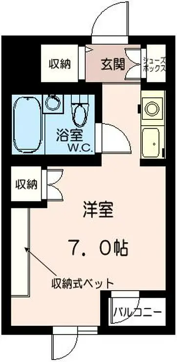 キャッスルマンション上福岡 3階階 間取り