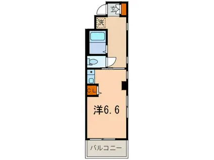 ピ-スフルガーデンII(ワンルーム/3階)の間取り写真