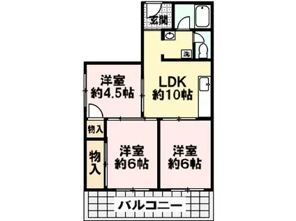 センタービレッジIII(3LDK/3階)の間取り写真
