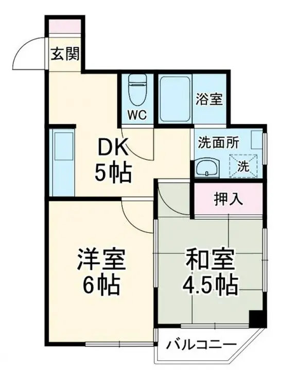 コスモタウン千代田 4階階 間取り