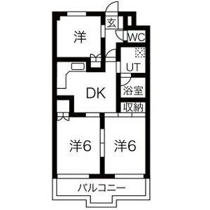 レジデンスTOYOUKE佐野(3DK/3階)の間取り写真