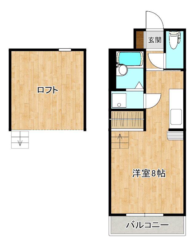 SHANT北野(ワンルーム/1階)の間取り写真
