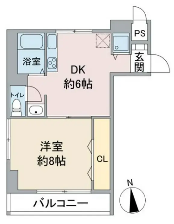 サザンクロス 6階階 間取り