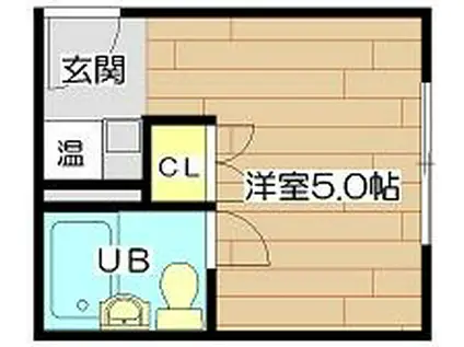 DWELL高槻(ワンルーム/4階)の間取り写真