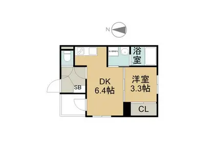 BOUL´MICH´(1DK/2階)の間取り写真