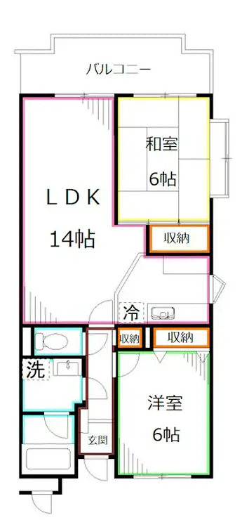 サンライト西新宿 3階階 間取り